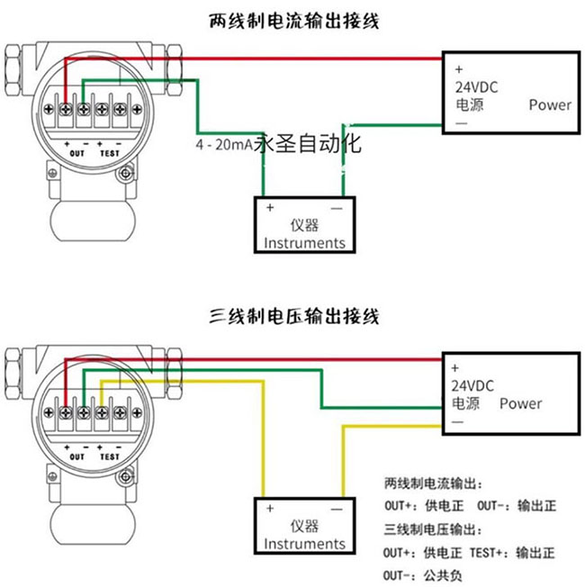 高低位浮球液位計(jì)接線圖