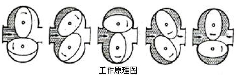 高溫高粘度橢圓齒輪流量計(jì)工作原理圖